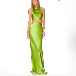 Amanda Uprichard x REVOLVE Kaye maxi dress in Aloe size small